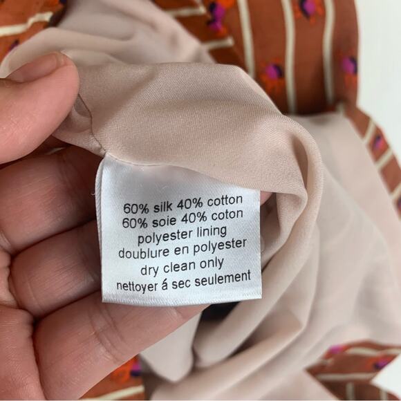 Rachel Comey Brown and White Striped Mini Dress - Picture 9 of 12